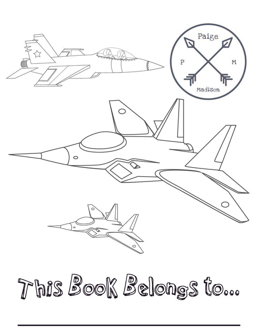 Kids Jumbo Coloring Book - Airplanes