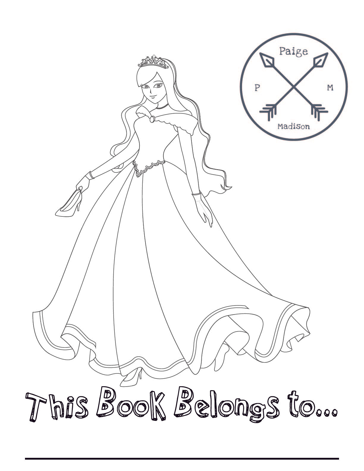 Kids Jumbo Coloring Book - Princess