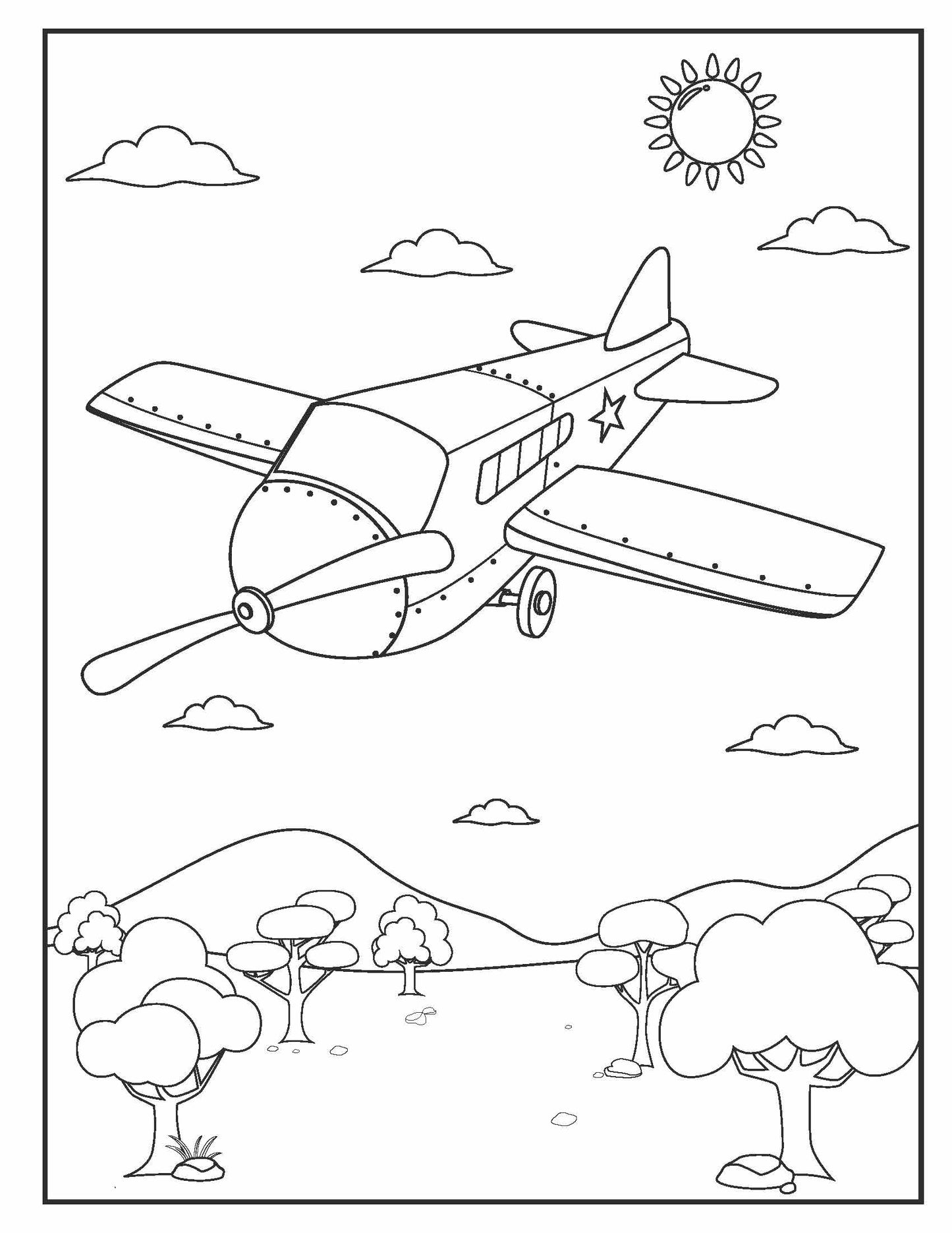 Kids Jumbo Coloring Book - Airplanes