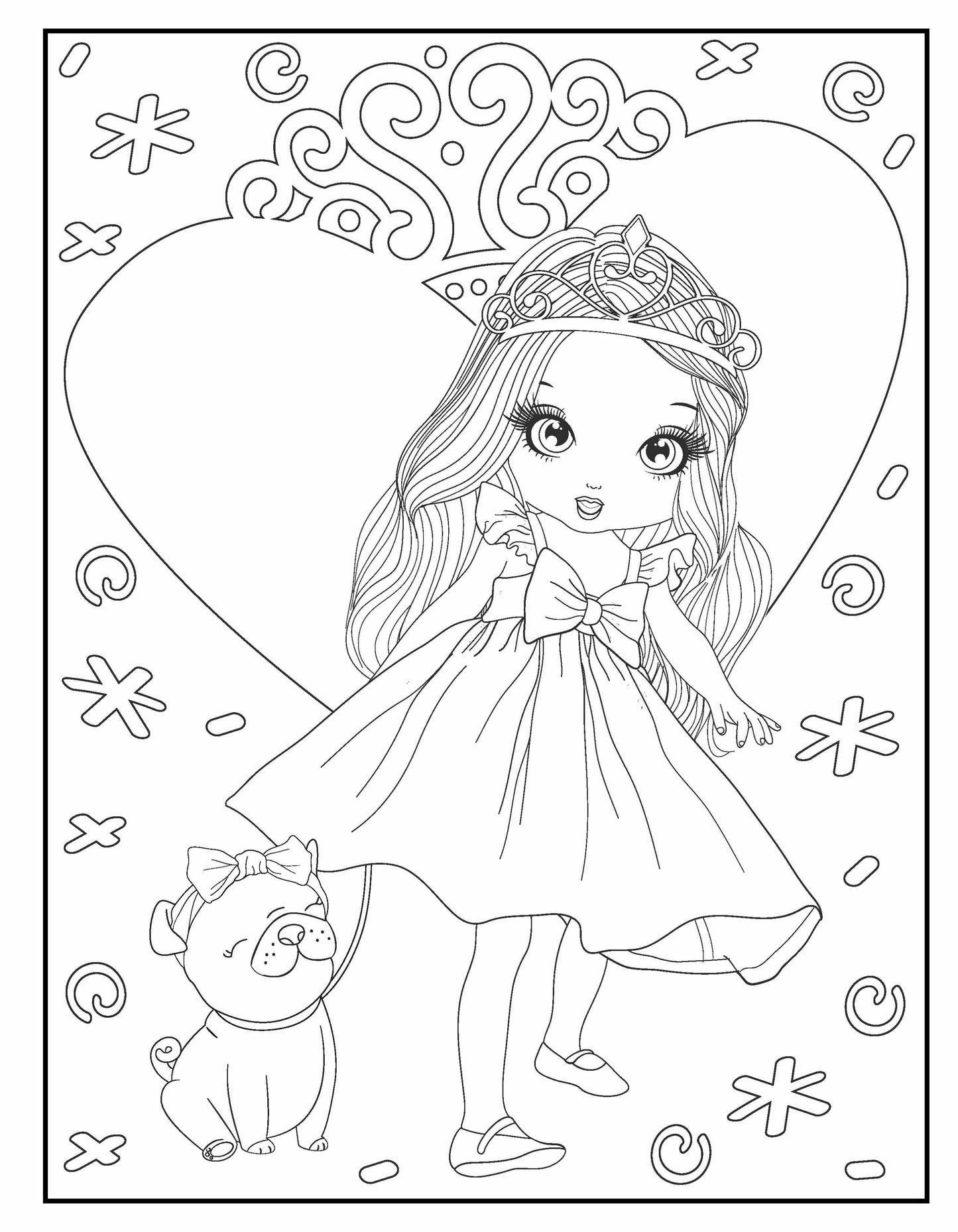 Kids Jumbo Coloring Book - Princess